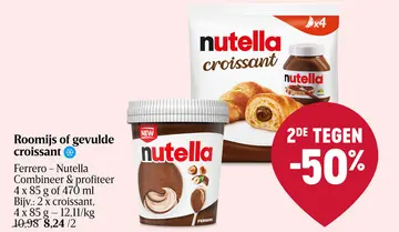 Aanbieding: Roomijs of gevulde croissant