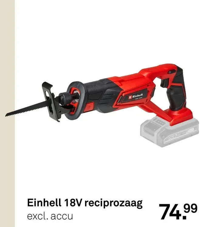 Aanbieding: 18V reciprozaag