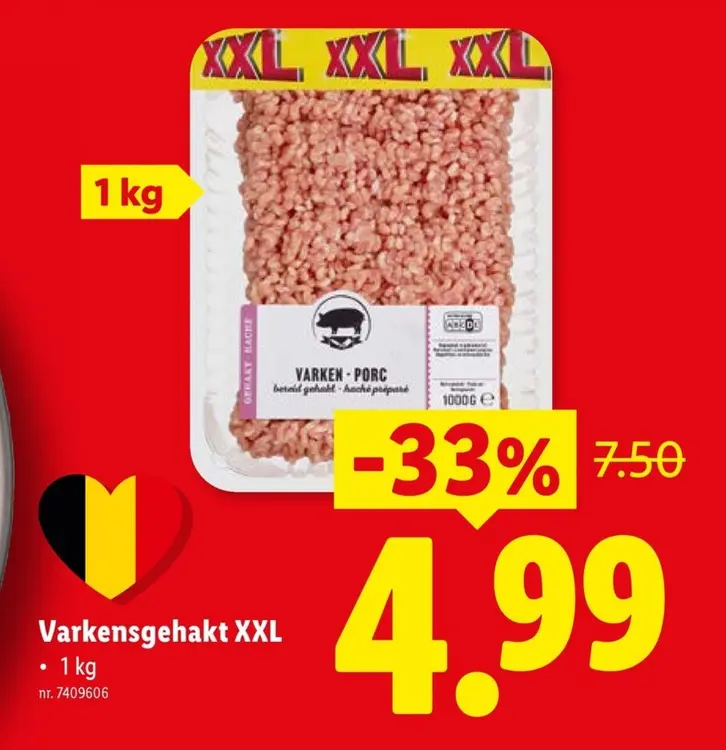 Promotie: Varkensgehakt XXL
