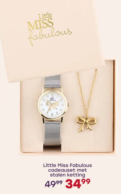 Aanbieding: cadeauset met stalen ketting