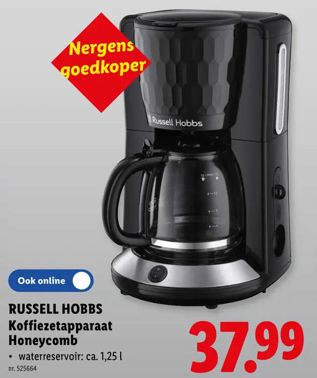 Promotie: Koffiezetapparaat Honeycomb
