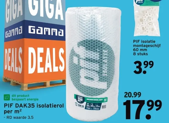 Aanbieding: PIF DAK35 isolatierol