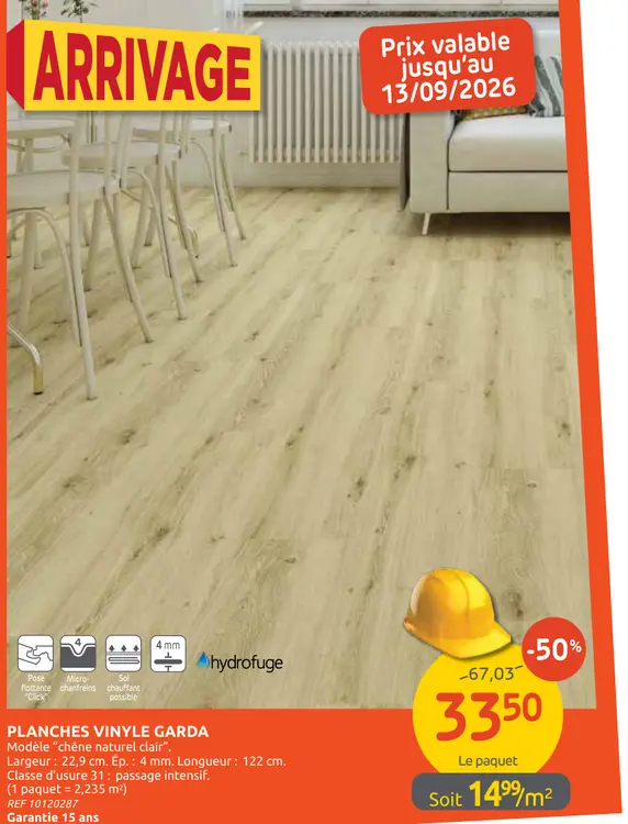 Offre: Planches vinyle garda