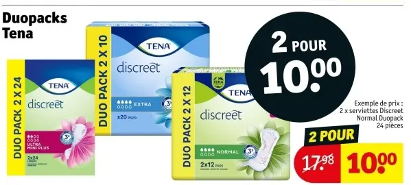 Offre: Duopacks Discreet
