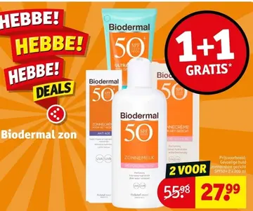 Aanbieding: Biodermal zon