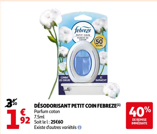 Offre: Désodorisant petit coin