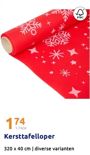 Aanbieding: Kersttafelloper