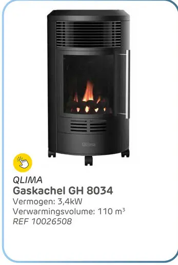 Aanbieding: Qlima gaskachel gh 8034