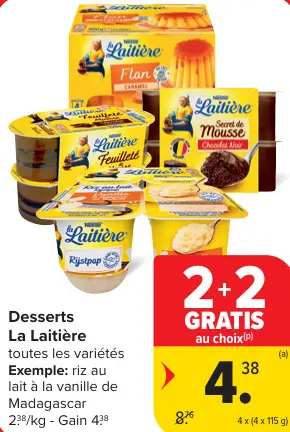 Offre: Desserts La Laitière