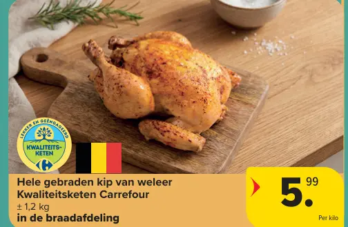 Promotie: Hele gebraden kip van weleer