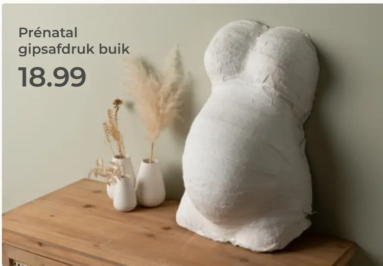 Aanbieding: Gipsafdruk buik