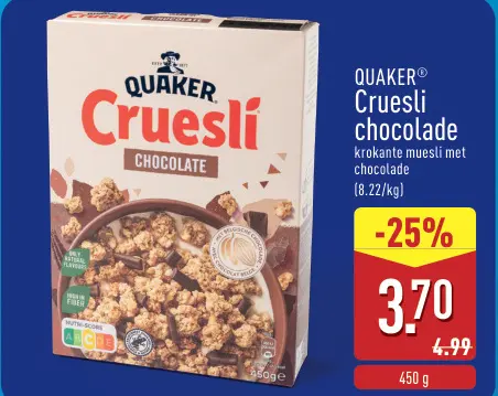 Promotie: Cruesli chocolade