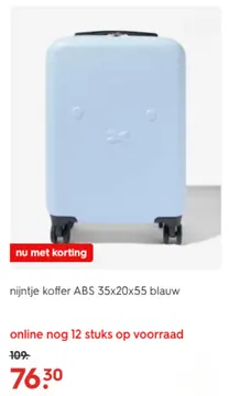 Aanbieding: nijntje koffer ABS blauw