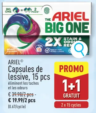 Offre: Capsules de lessive