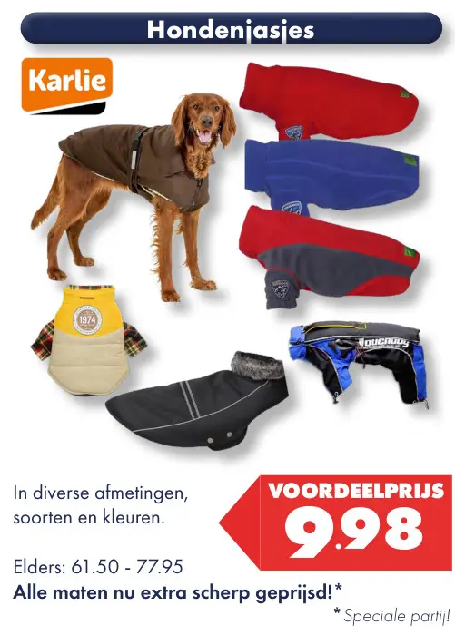 Aanbieding: Hondenjasjes