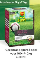 Promotie: Compo Gazonzaad Sport & Spel - voor intensief gebruikte gazons - 2kg - 100m²