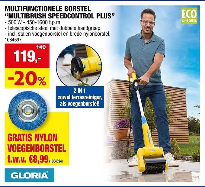 Promotie: Multifunctionele borstel "multibrush speedcon