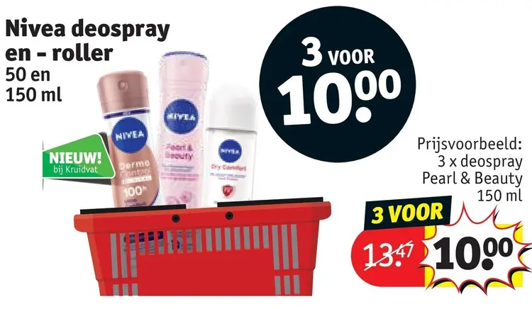 Promotie: Nivea deospray en - roller
