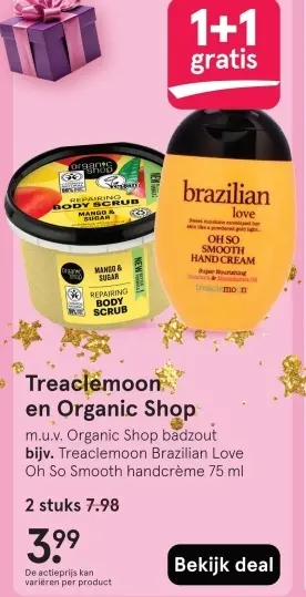 Aanbieding: Treaclemoon en Organic Shop
