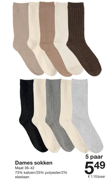 Aanbieding: Dames sokken