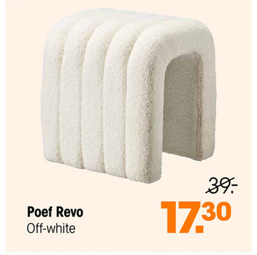 Aanbieding: Poef Revo Off-White