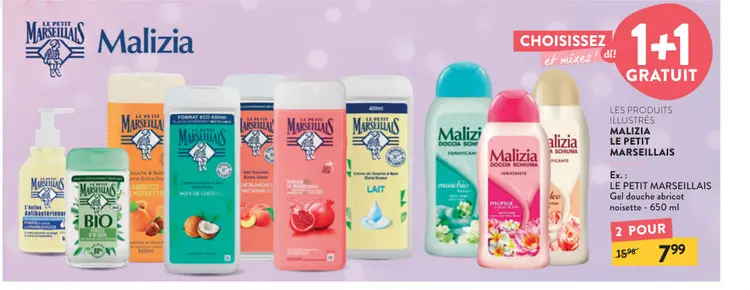 Offre: Gel douche abricot noisette