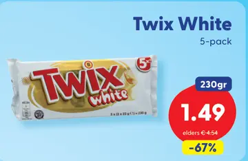 Aanbieding: Twix White