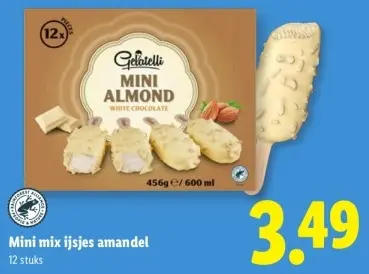 Aanbieding: Mini mix ijsjes amandel