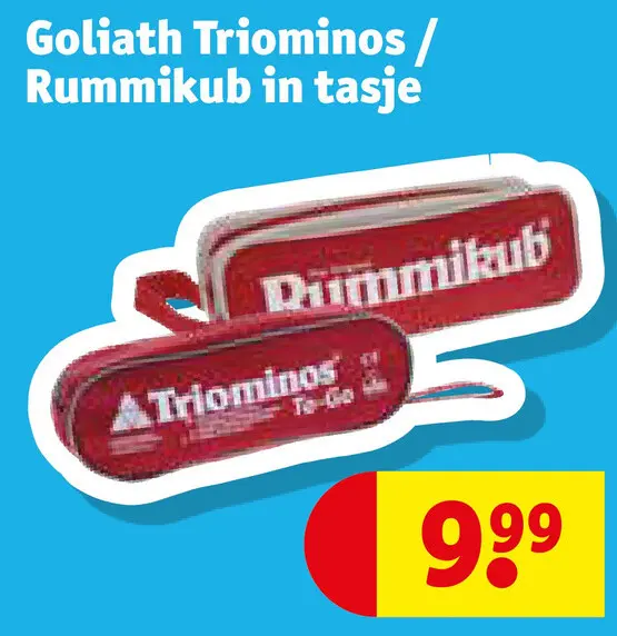 Promotie: Goliath Triominos / Rummikub in tasje