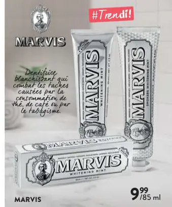 Offre: Dentifrice blanchissant