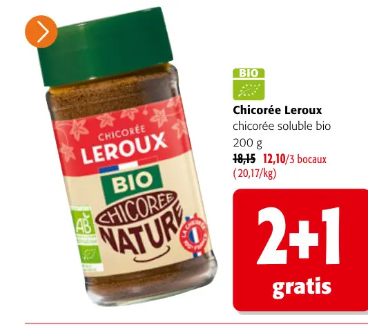 Offre: Chicorée soluble bio