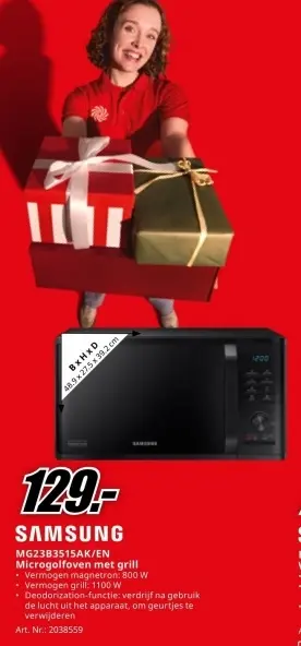 Promotie: Microgolfoven met grill