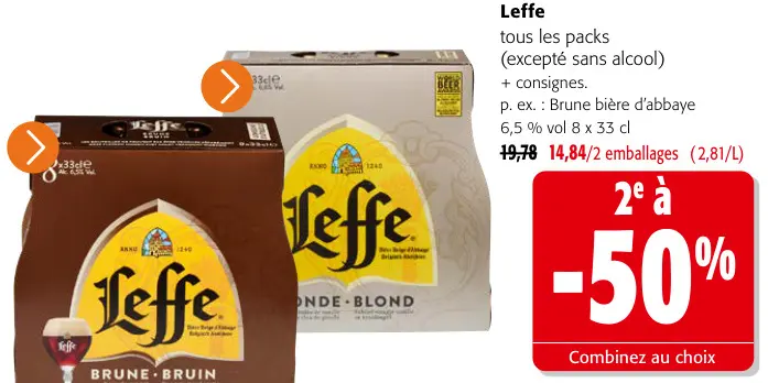 Offre: Leffe tous les packs