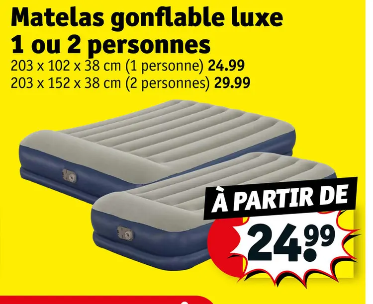 Offre: Matelas gonflable luxe