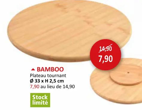 Offre: Plateau tournant