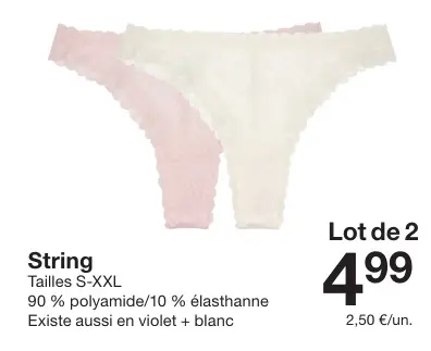 Offre: String