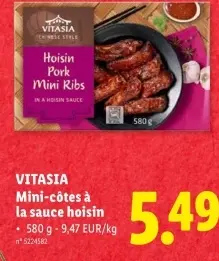 Offre: Mini-côtes à la sauce hoisin