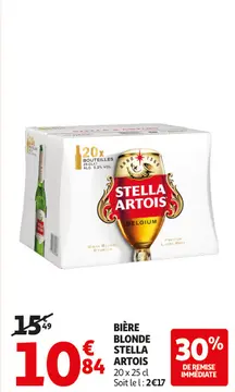 Aanbieding: Bière blonde STELLA ARTOIS