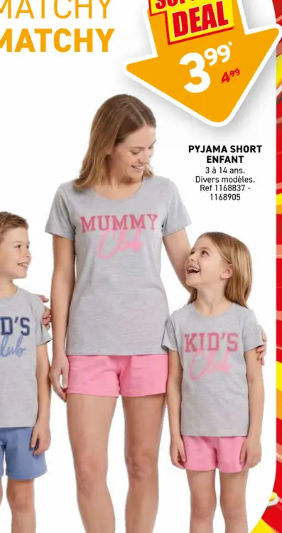 Offre: Pyjama short enfant