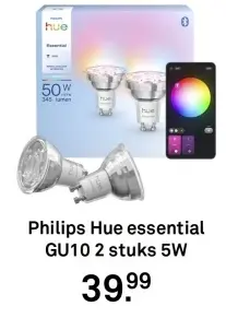 Aanbieding: Philips Hue essential GU10