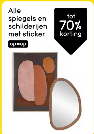 Aanbieding: Spiegels en schilderijen