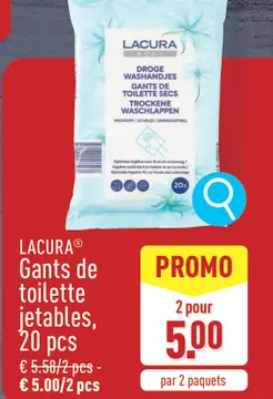 Offre: Gants de toilette jetables