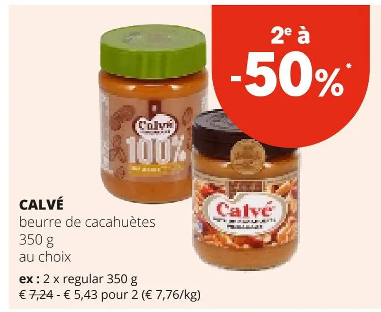 Offre: beurre de cacahuètes