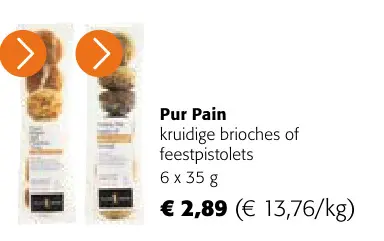 Aanbieding: kruidige brioches of feestpistolets
