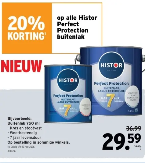 Promotie: Histor Perfect Protection buitenlak