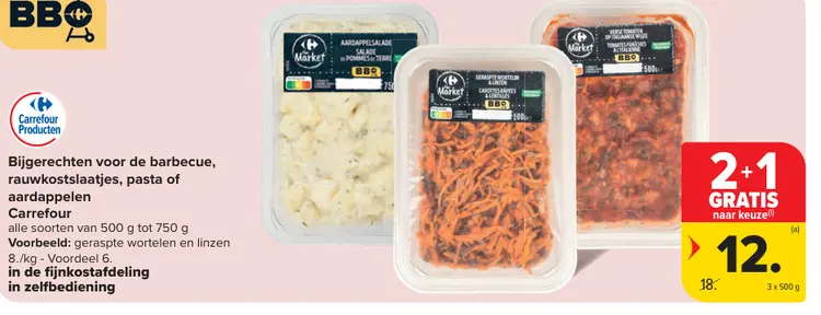 Promotie: Bijgerechten voor de barbecue, rauwkostslaatjes, pasta of aardappelen