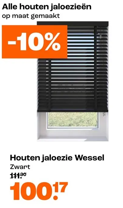 Promotie: Houten jaloezie Wessel