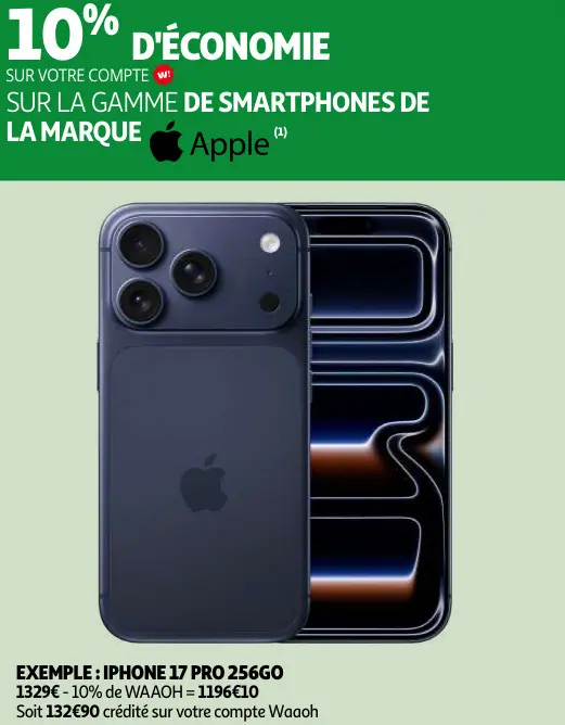 Promotie: La gamme de smartphones de la marque Apple