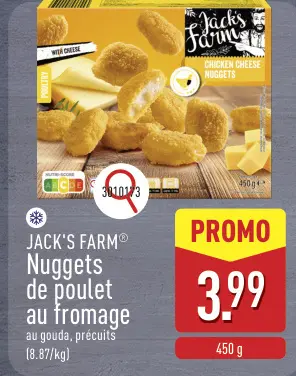 Offre: Nuggets de poulet au fromage
