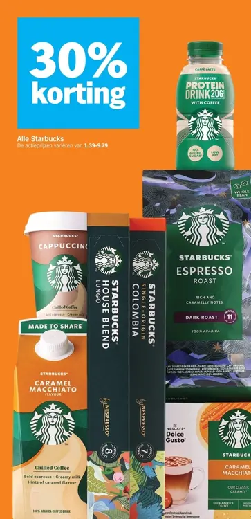 Aanbieding: Alle Starbucks